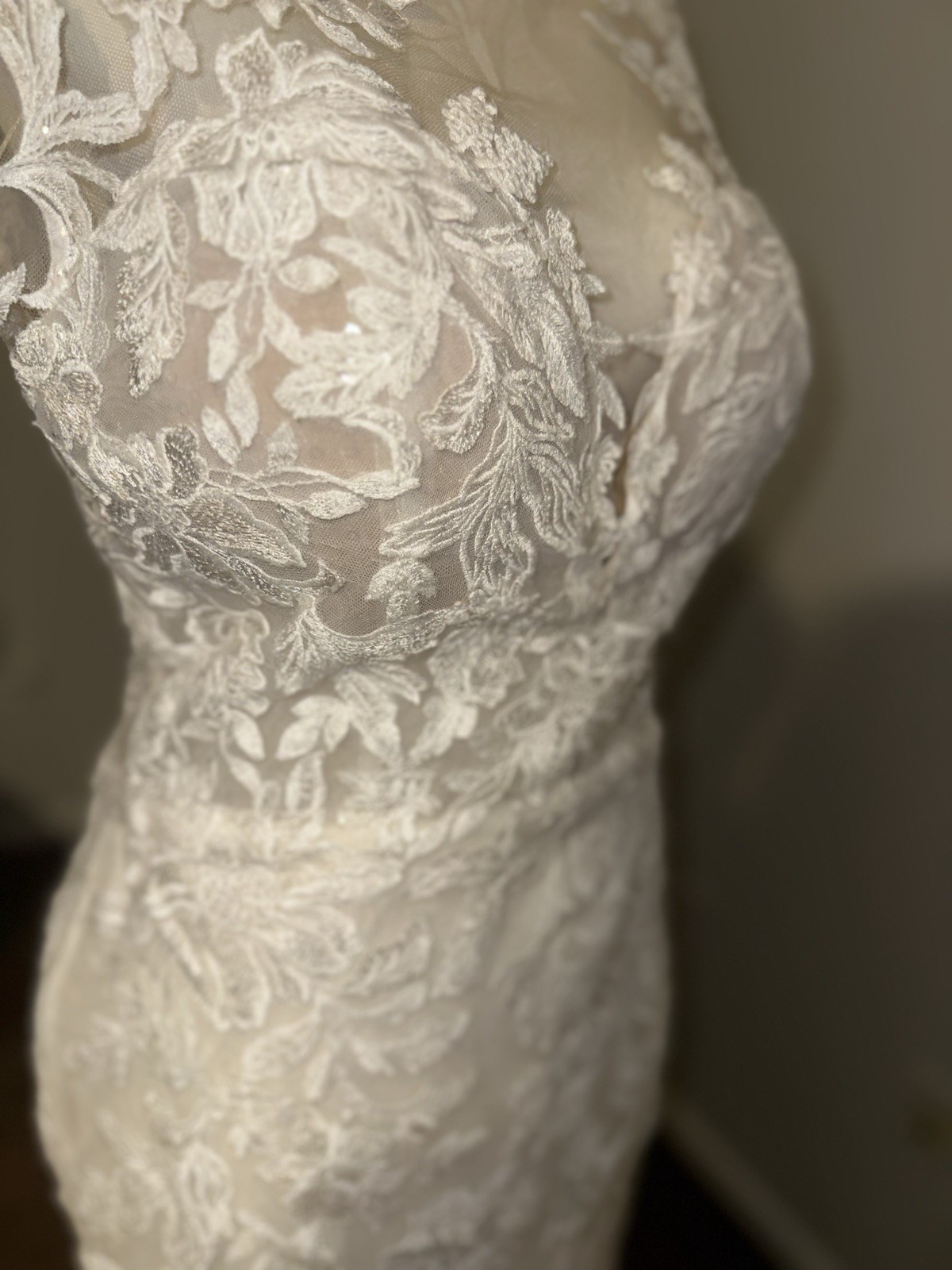 Morilee by Madeline Gardner Lace Wedding Gown Size 8