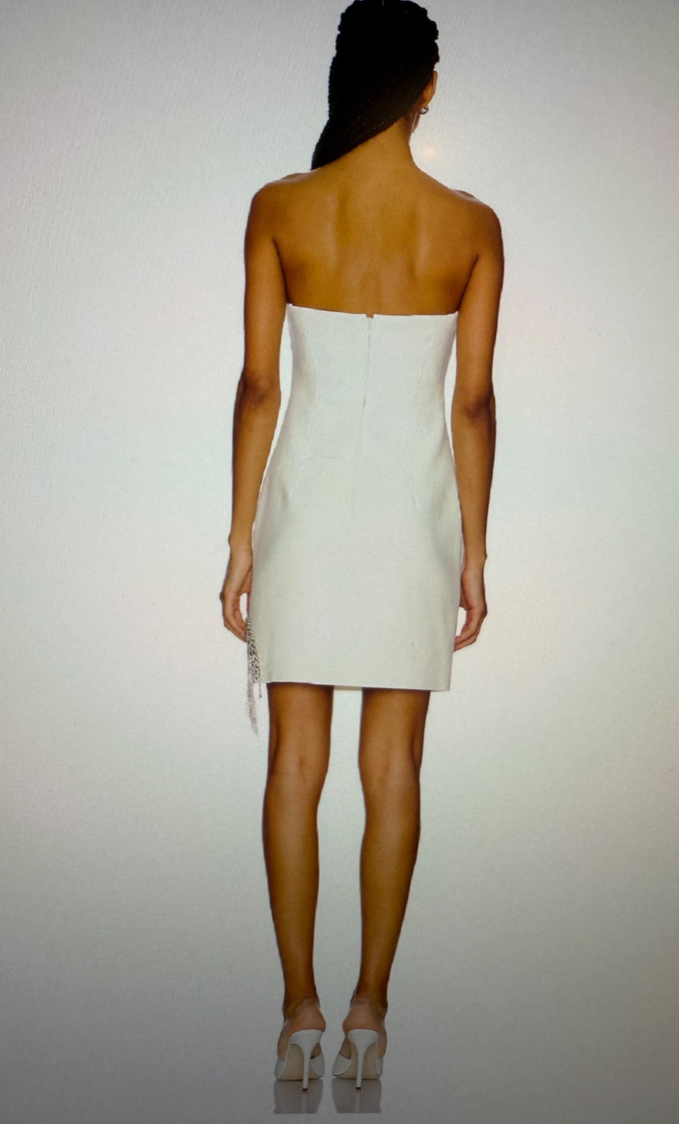 Cinq à Sept Rhinestone Fringe Mini Sammy D dress sz 0 $495