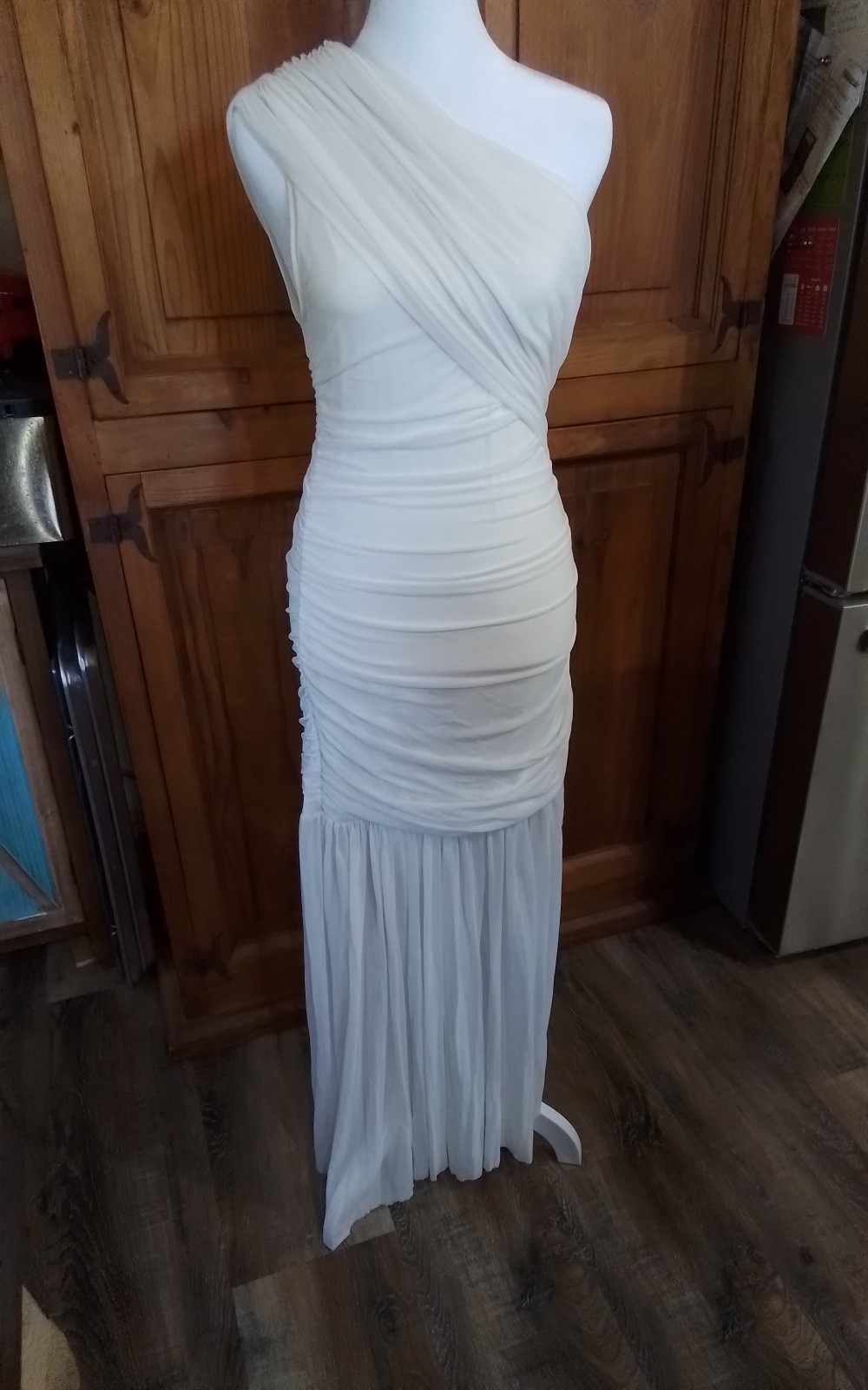 Wedding Dress Beach/Informal/Destination Lightweight Stretchy 1 Shoulder Chiffon