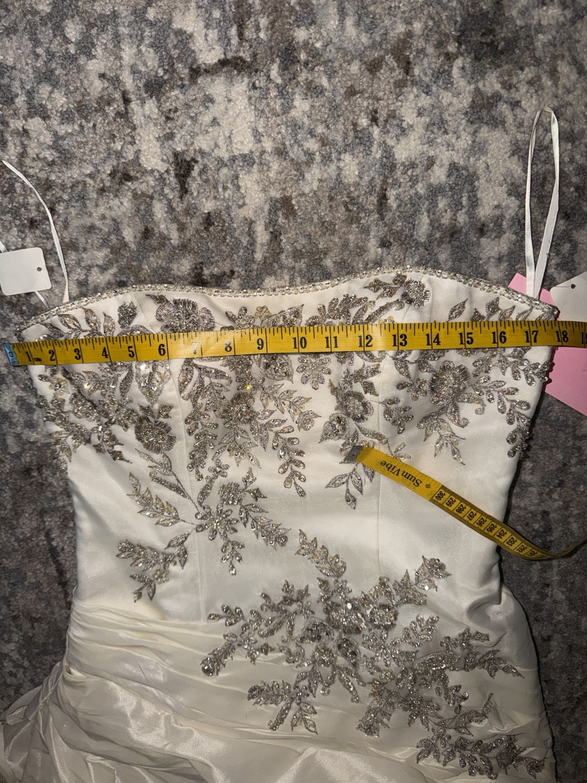 Size 12 CASABLANCA BRIDAL 1996 Ivory/Silver BNWTS