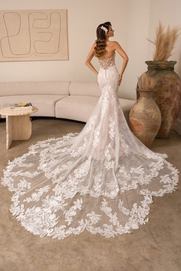 Ivoire Kitty Chen Lori V2404D Wedding Dress Ivory Size 10 Bridal Gown Mermaid