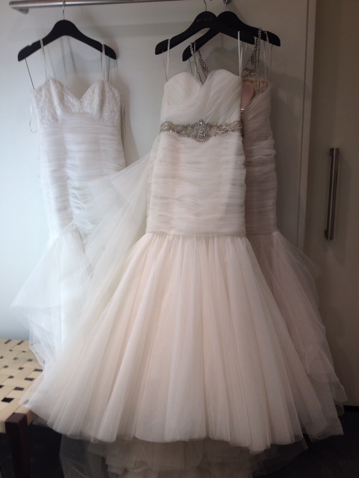 Kenneth Pool By Amsale Charlize Ivory Tulle Wedding Dress Bridal Sz 12/ Street 8