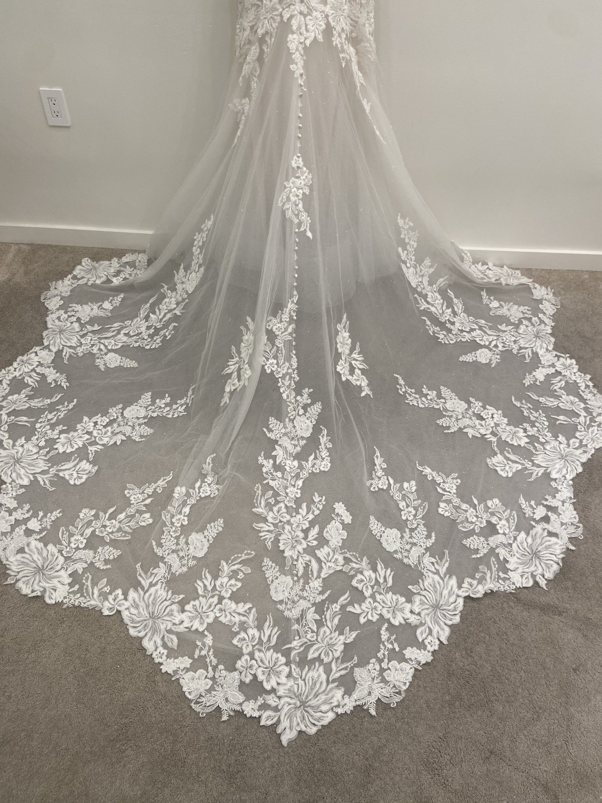 Allure Bridals C623, Size 8, Sand/Ivory/Nude, Discontinued, Retail $2,950