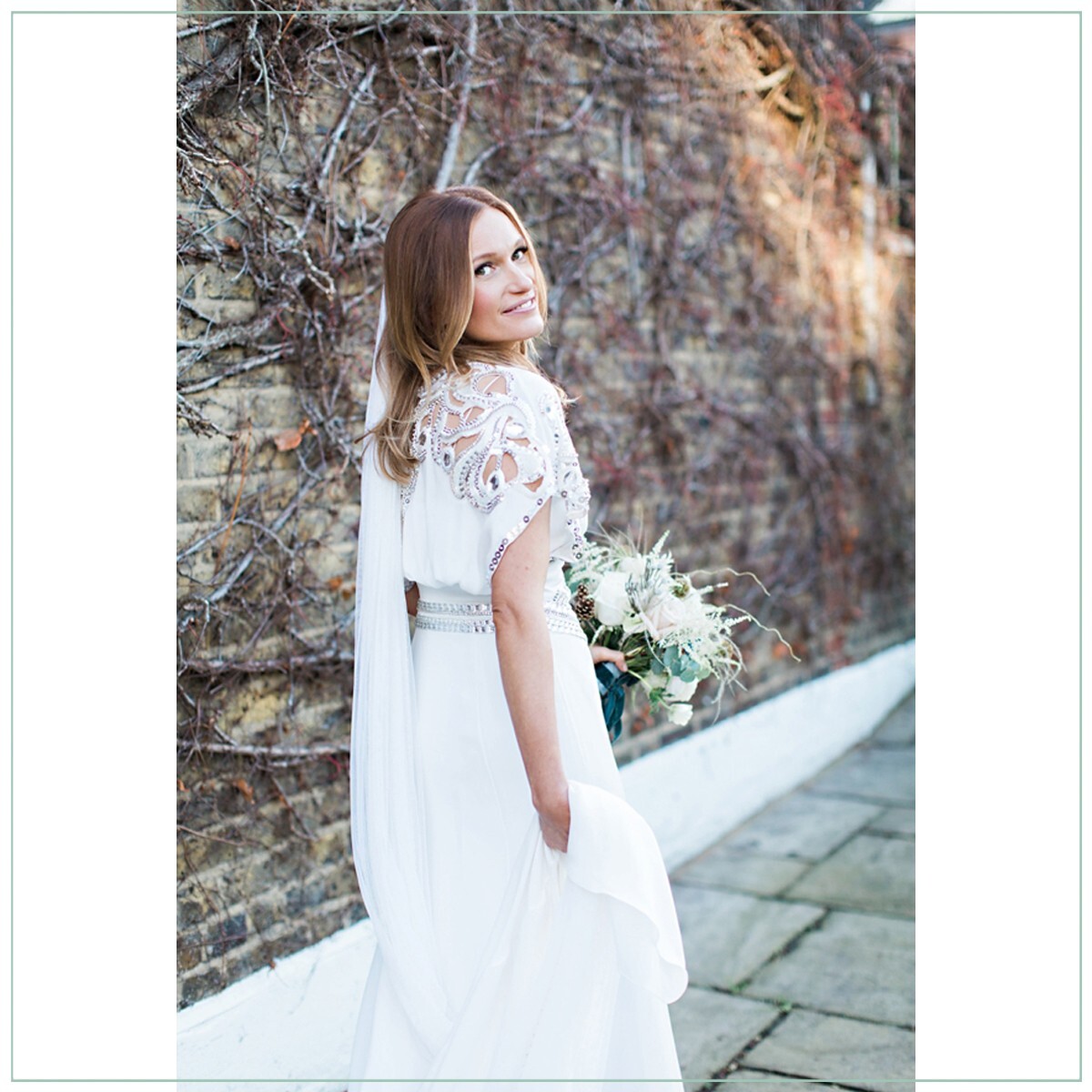 $6900 Temperley London Jean Crystal Embellished Art Deco Runway Bridal Gown