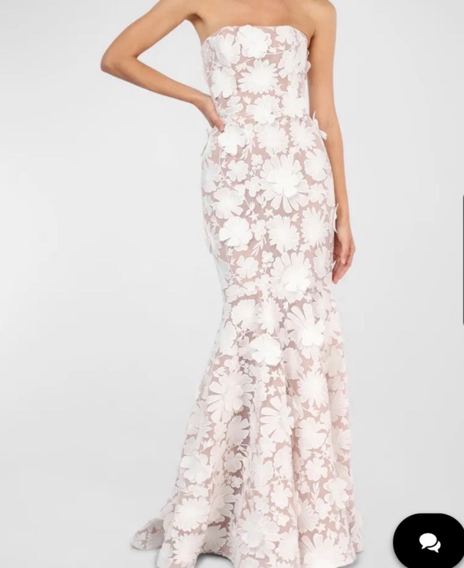 Jessica Strapless Embroidered Mermaid Gown HELSI/ wedding dress/ gown