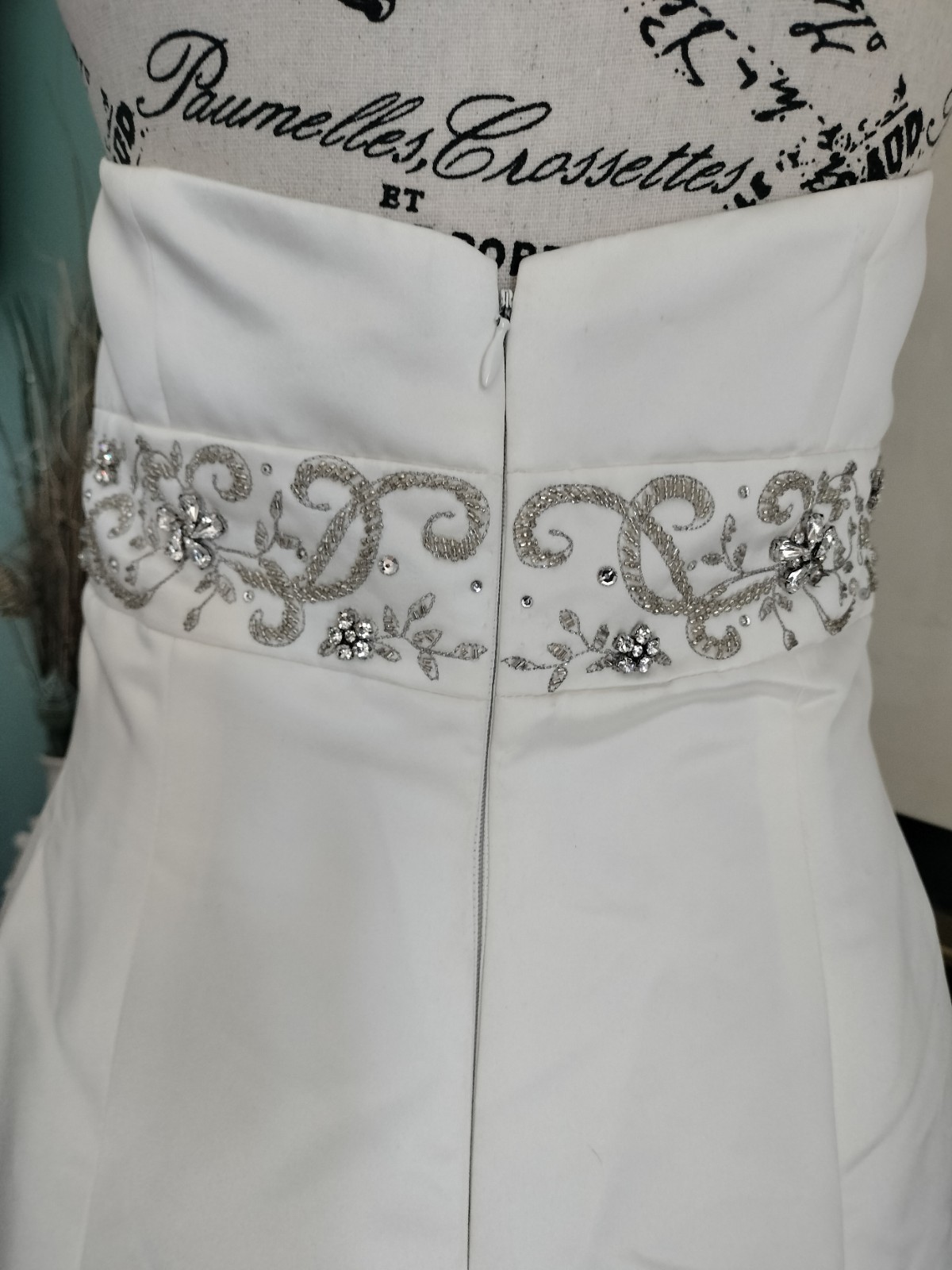 Wtoo Brides by Watters Strapless Wedding Gown Size 10 NWT Beaded Waist Ivory