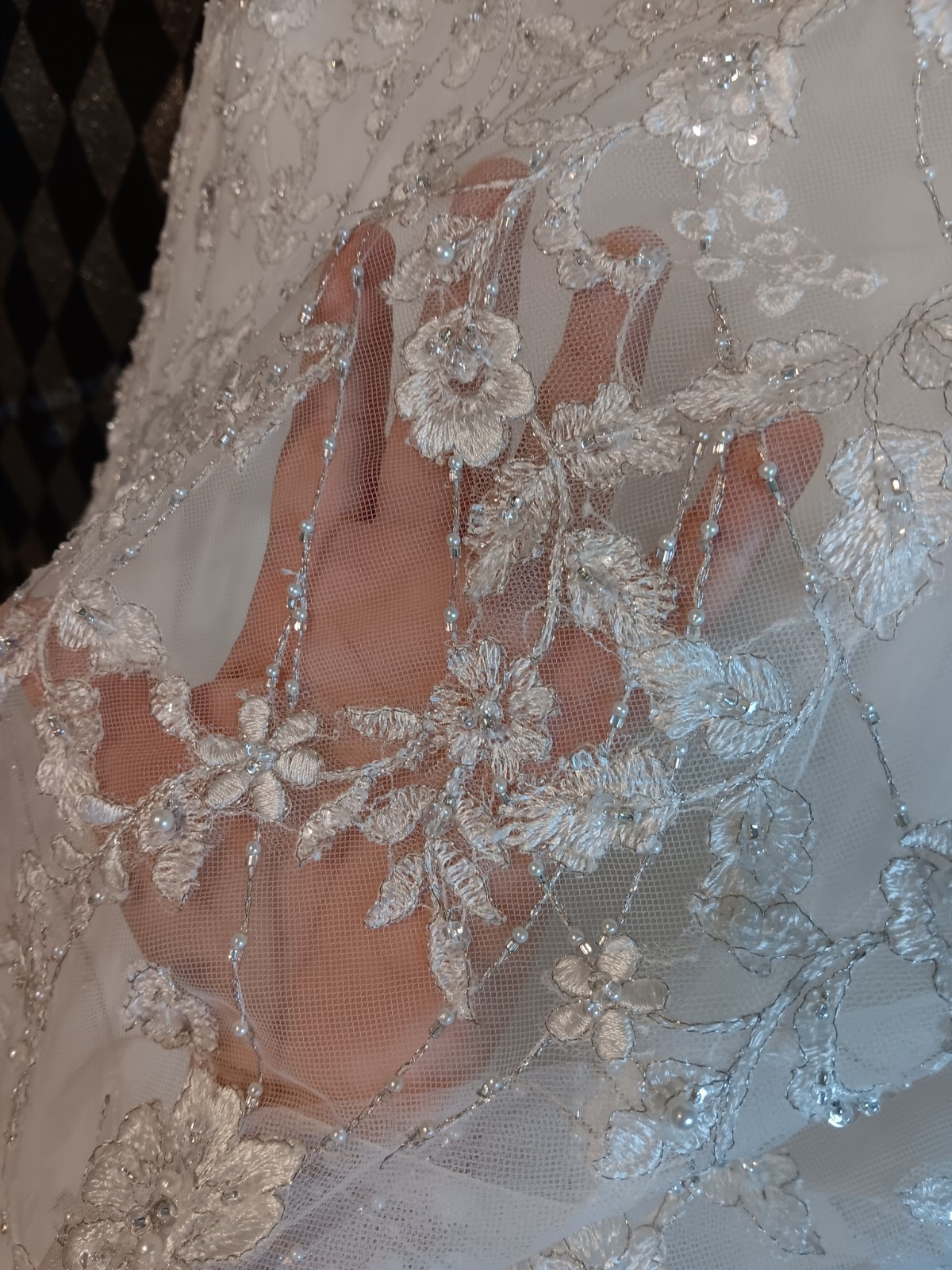 Mori Lee Wedding dress Embroided size 12 Pearl