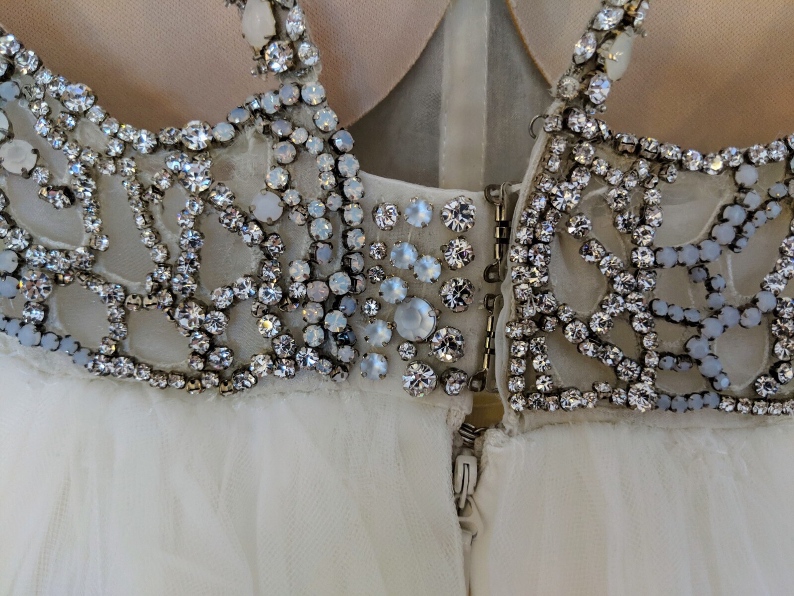 Hayley Paige Dori UK 6 8 US 2 4 6 Ivory Alabaster Ball Gown