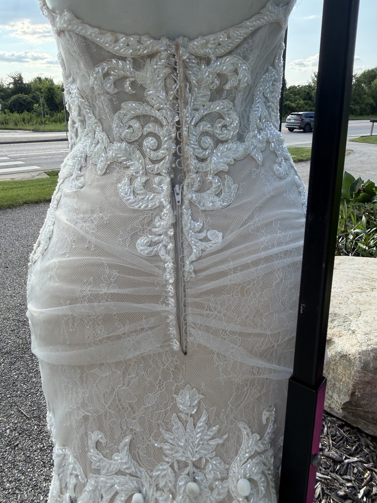 Great Martina Liana 1012 Corset Fitted Lace Bridal Wedding Dress Gown Orig $4500