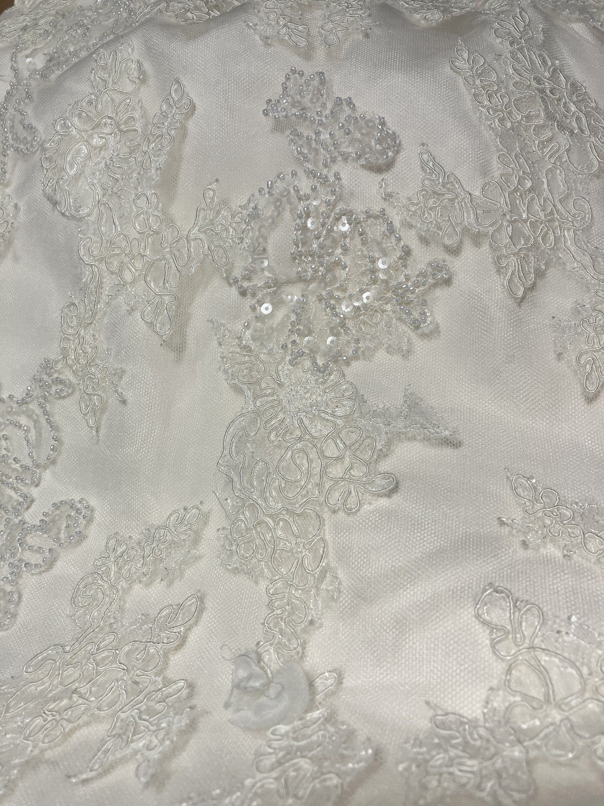 La Sposa St. Patrick Romantica Wedding Dress 14 Illusion Lace Mermaid Tulle NWT