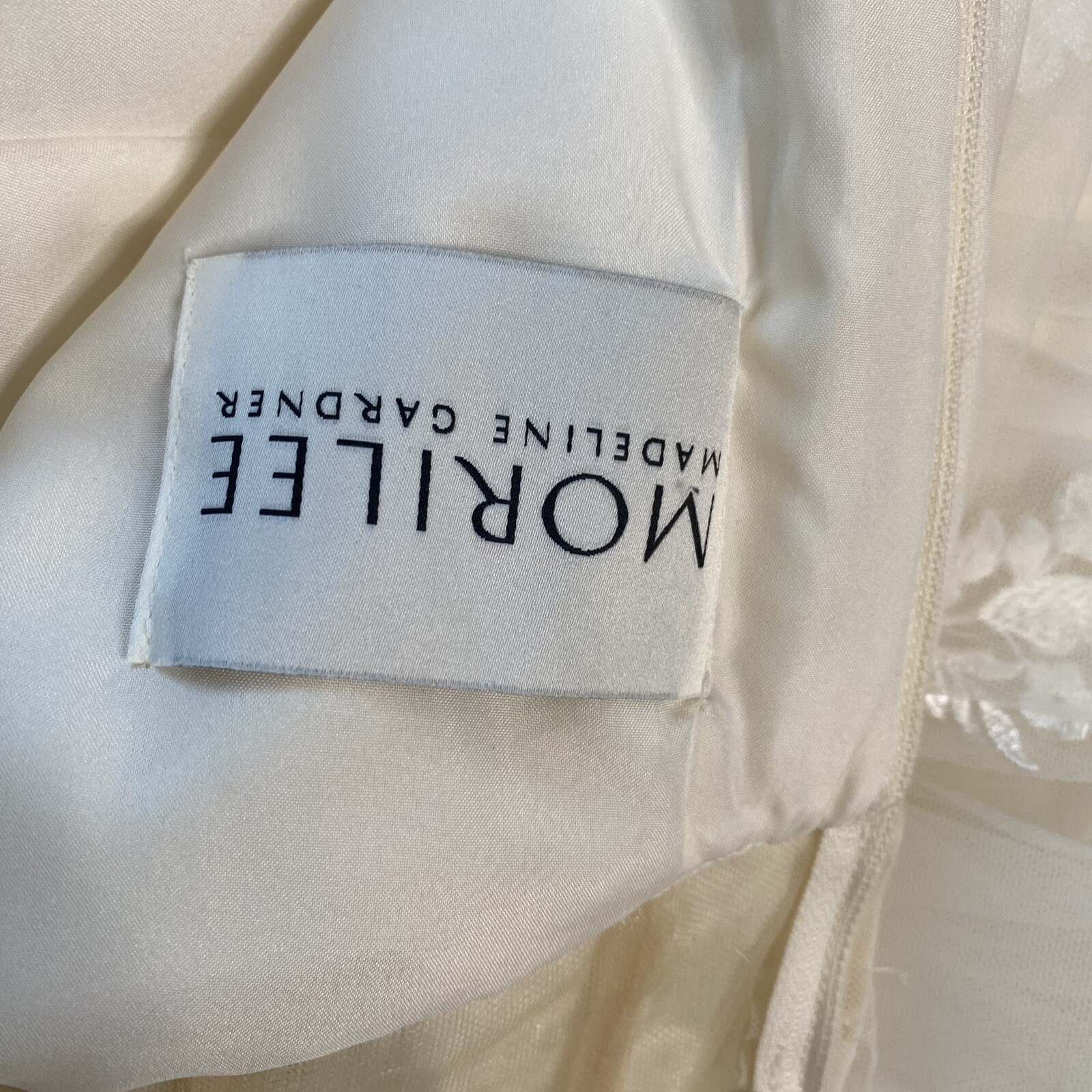 Morilee Wedding Gown 2365 Carmelina Ivory Champaign A Line V Neck Size 12