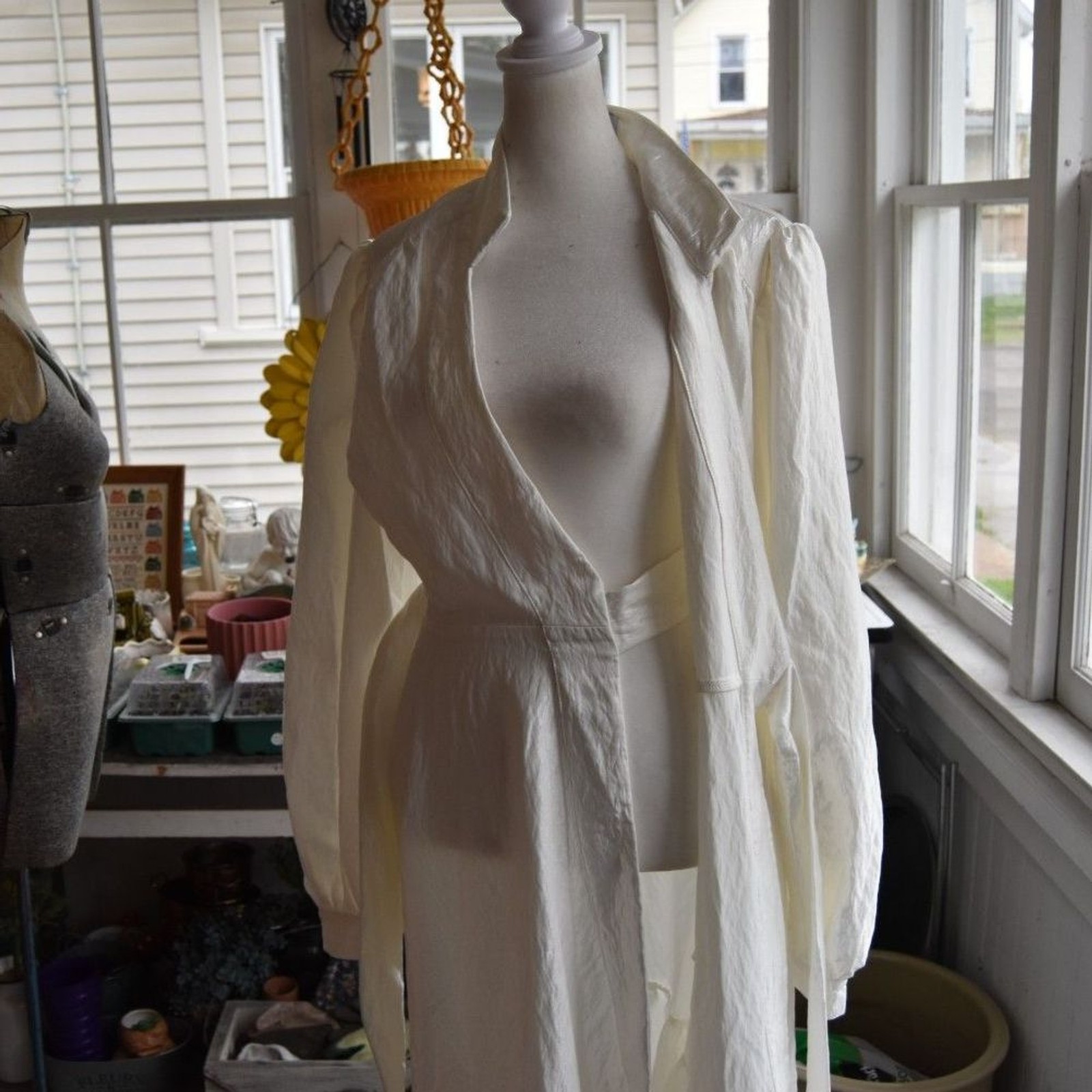 Designer Madeleine Simon White Rayon Blend Wrap Maxi Dress NWT Small Bridal Boho