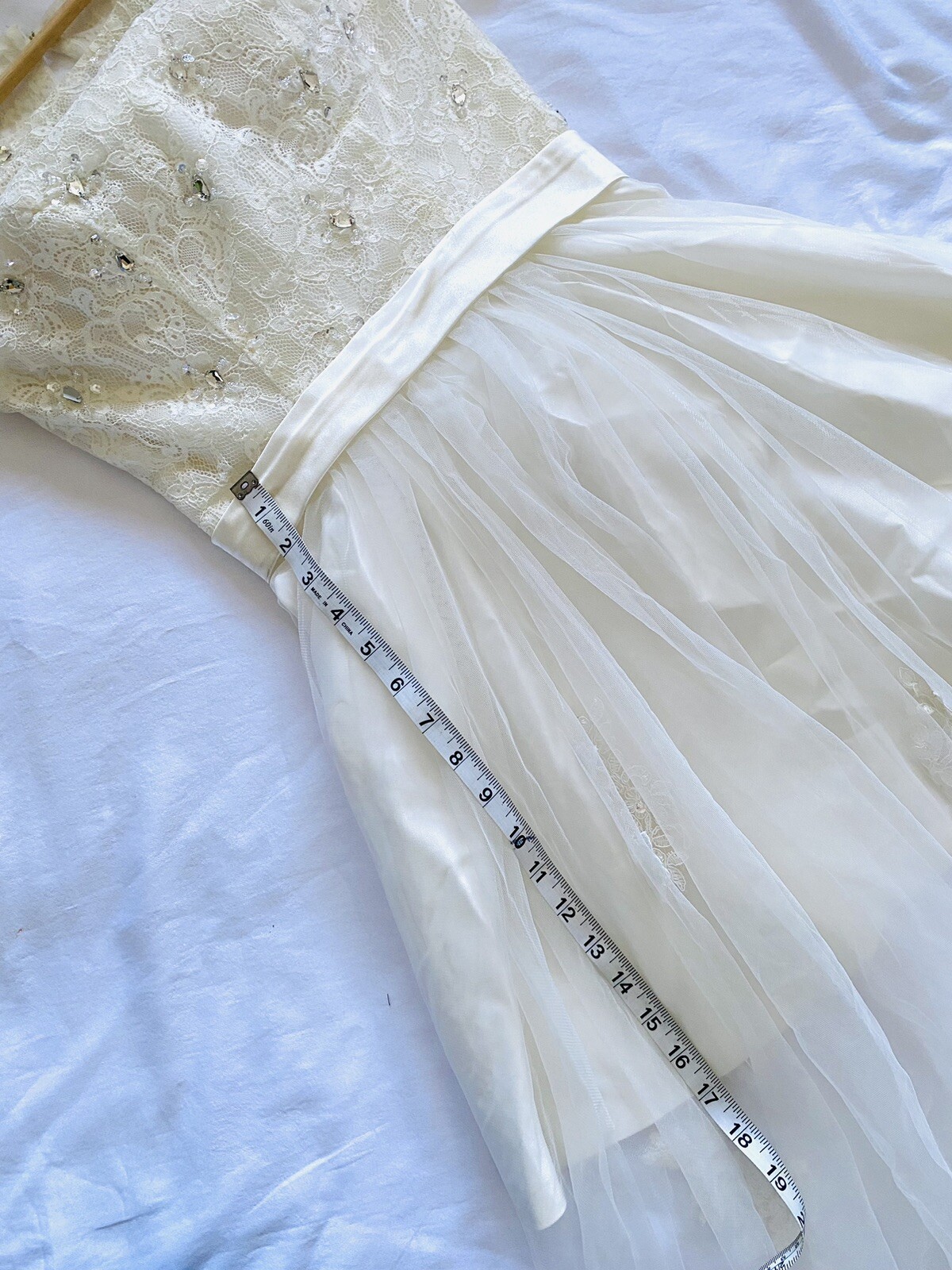 wedding dress mermaid Veil Tail See Thru. Brand New No Tag.