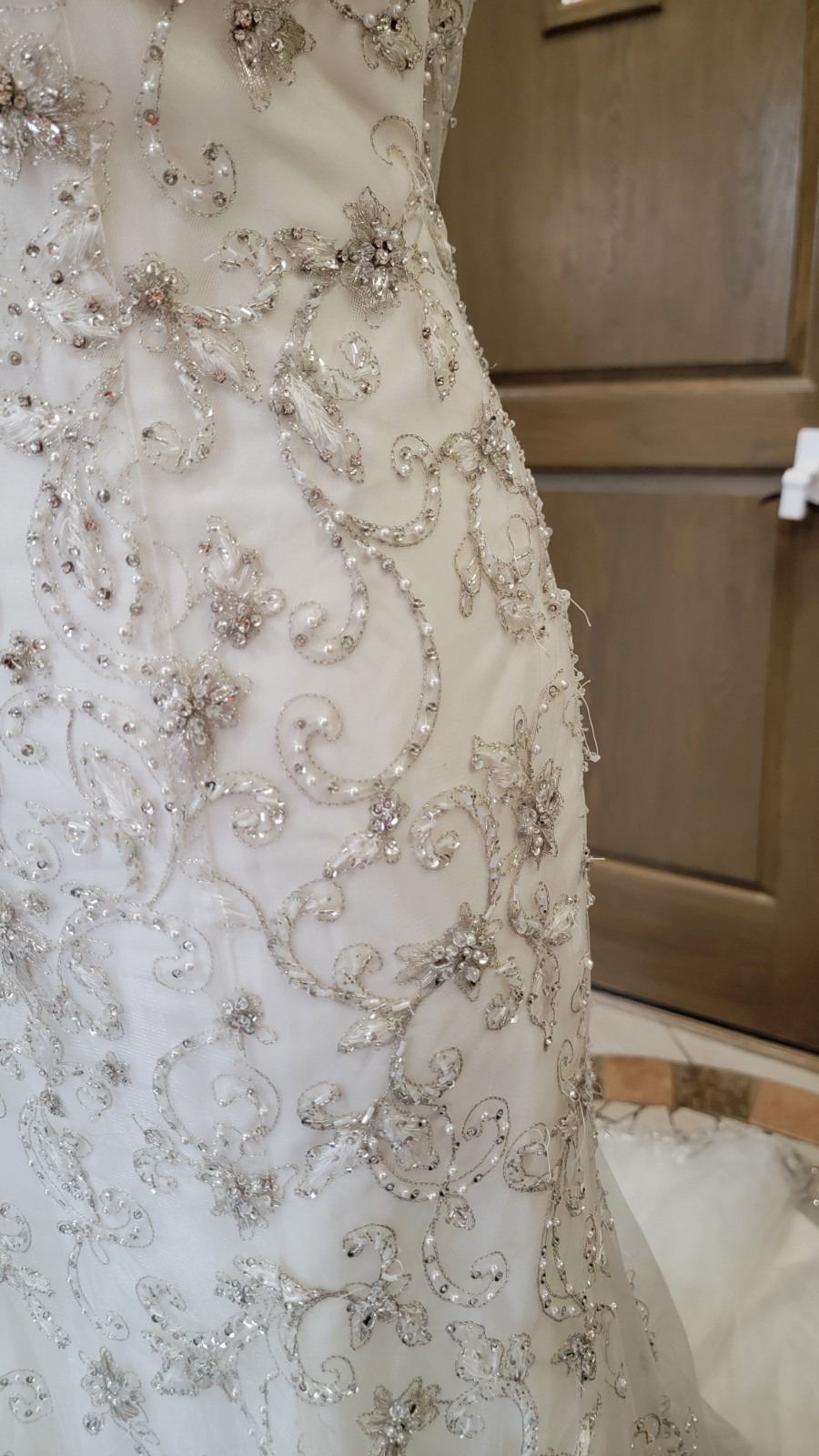 Morilee 2778 Bridal Wedding Dress Crystal Beaded Embroidery Fit and Flare Ivory