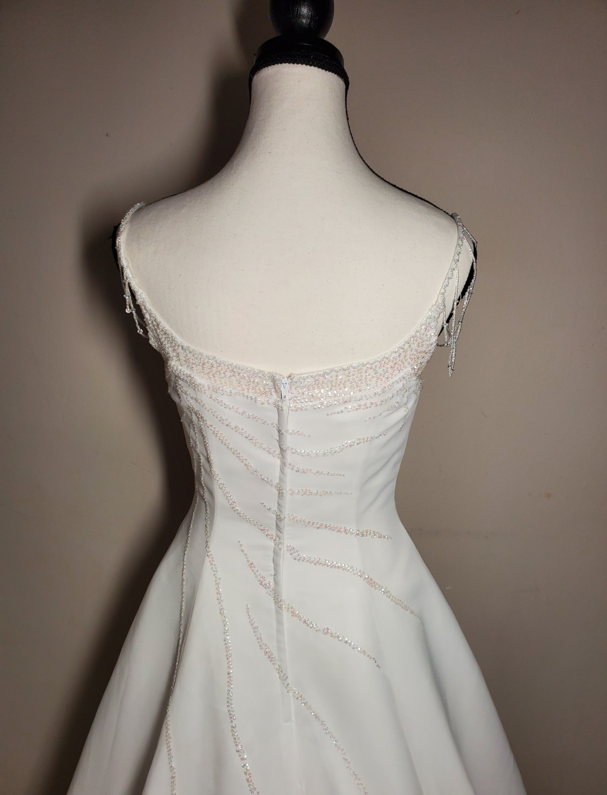 Moonlight Elegant White Wedding Dress Size 4 Retail $5,000