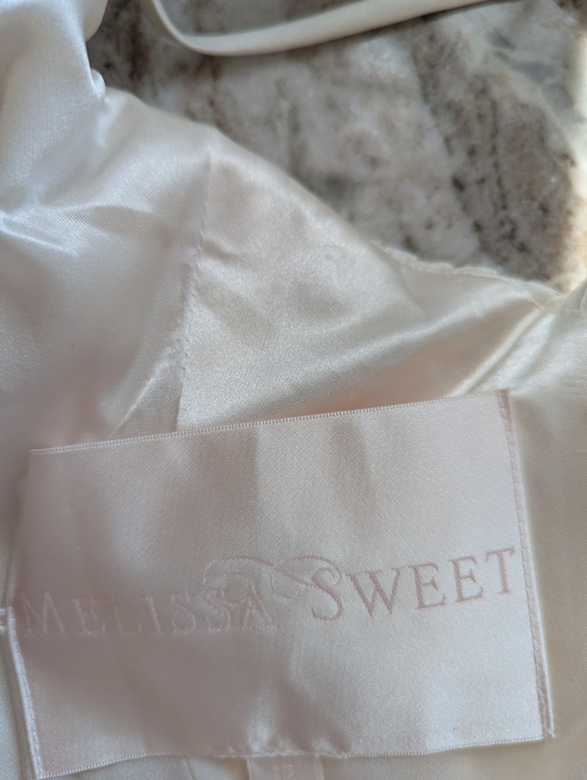 Melissa Sweet Wedding Dress,251110, Ivory, Boho Vintage Look, 12, Pads For Fill
