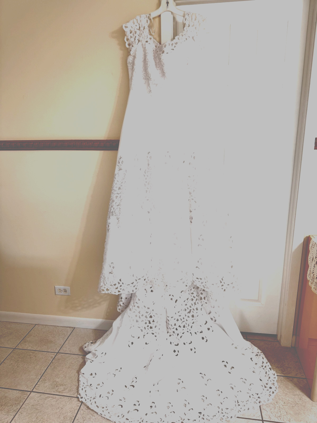 Wedding Gown. Oleg Cassini Collection/ David’s Bridal. White.