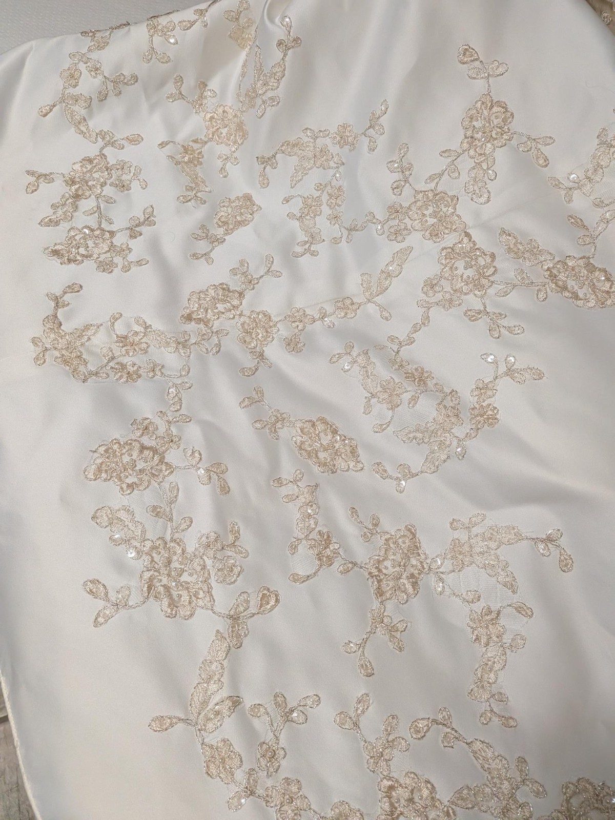 Beautiful Ivory Weddig Gown with amazing beaded detail