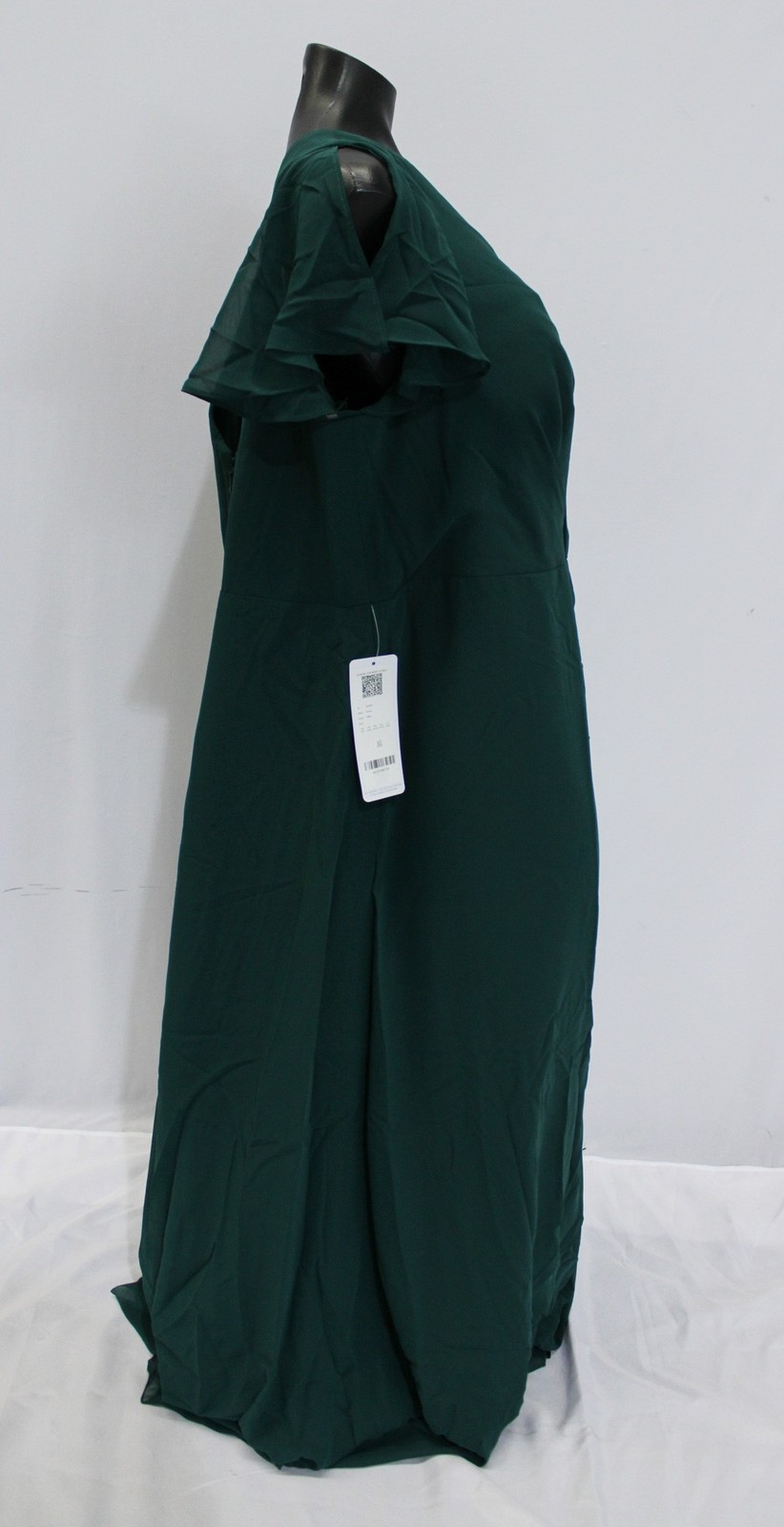 Azazie Women’s Soren A-Line Pleated Ruched Chiffon Dress AP2 Pine Size: A24