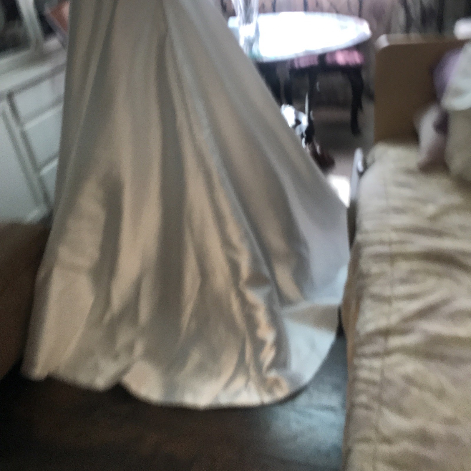 Wedding Dress Strapless Size 20 Buttons Down Back