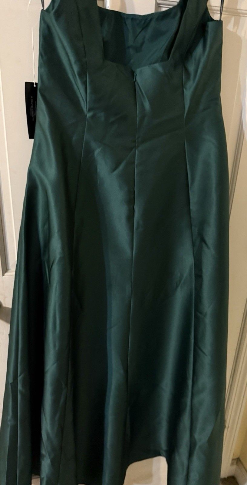 Alfred Sung Satin Square Neck Princess Line Gown Size 14