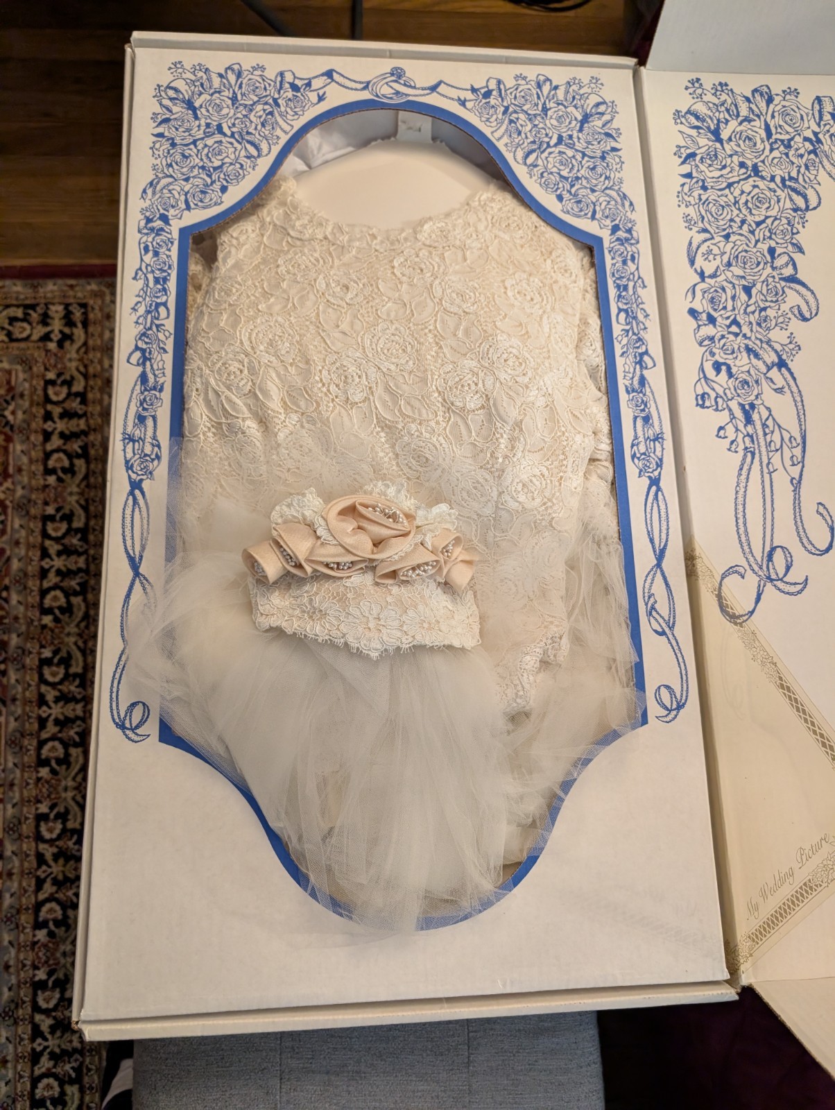 Priscilla Of Boston Designer Wedding Gown And Veil Vintage 90’s $1800