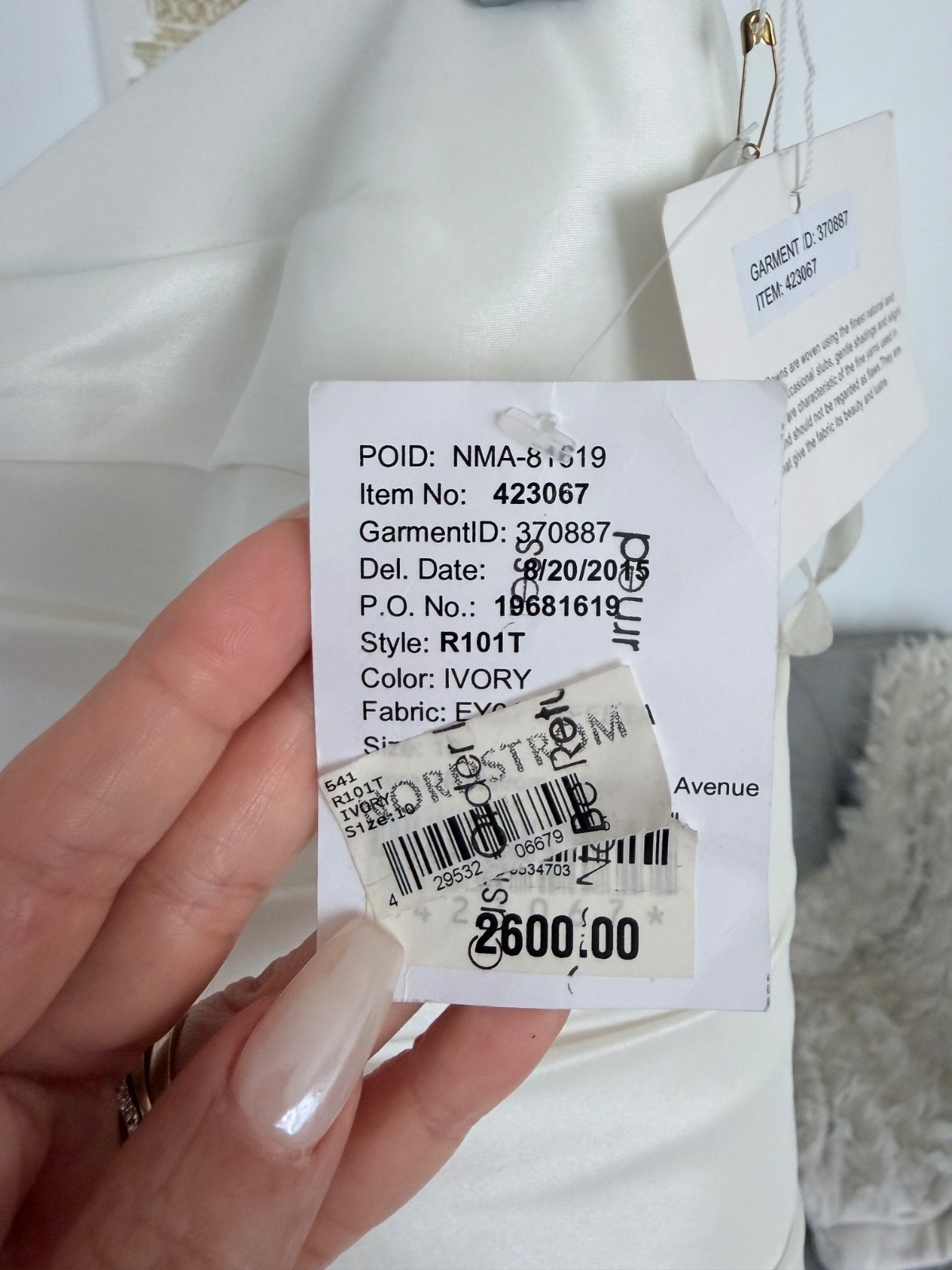 NWT Nouvelle Amsale R101T Ivory Wedding Gown | Size 10 | Retail $2,600