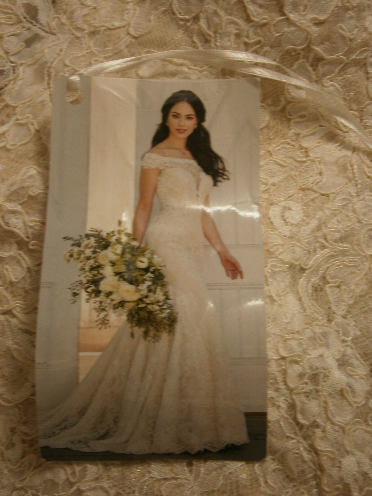 Martina Liana 958 Wedding Dress 12 Ivory French Lace Illusion Back Romantic Sexy