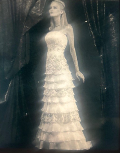Lot of 2 Wedding Dresses – Oleg Cassini David’s Bridal & Custom White Gown