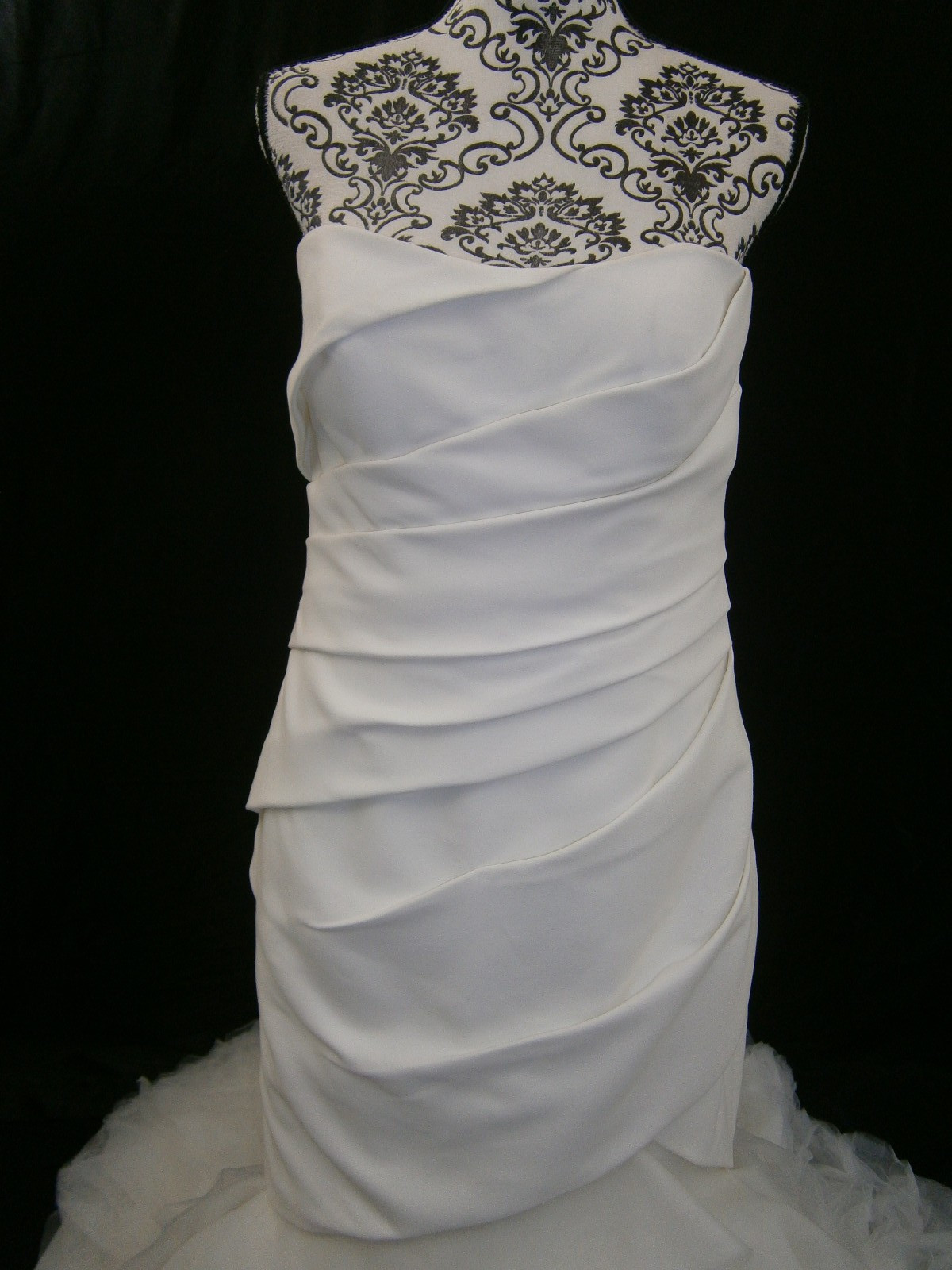 Kelly Faetanini Sutton Wedding Dress 12 Fit & Flare All White Crepe Tulle $5,000