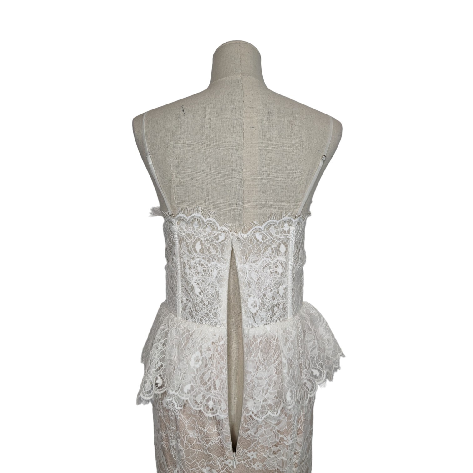 NWT by Watters Marmelade Illusion Lace Wedding Dress White Sz 4