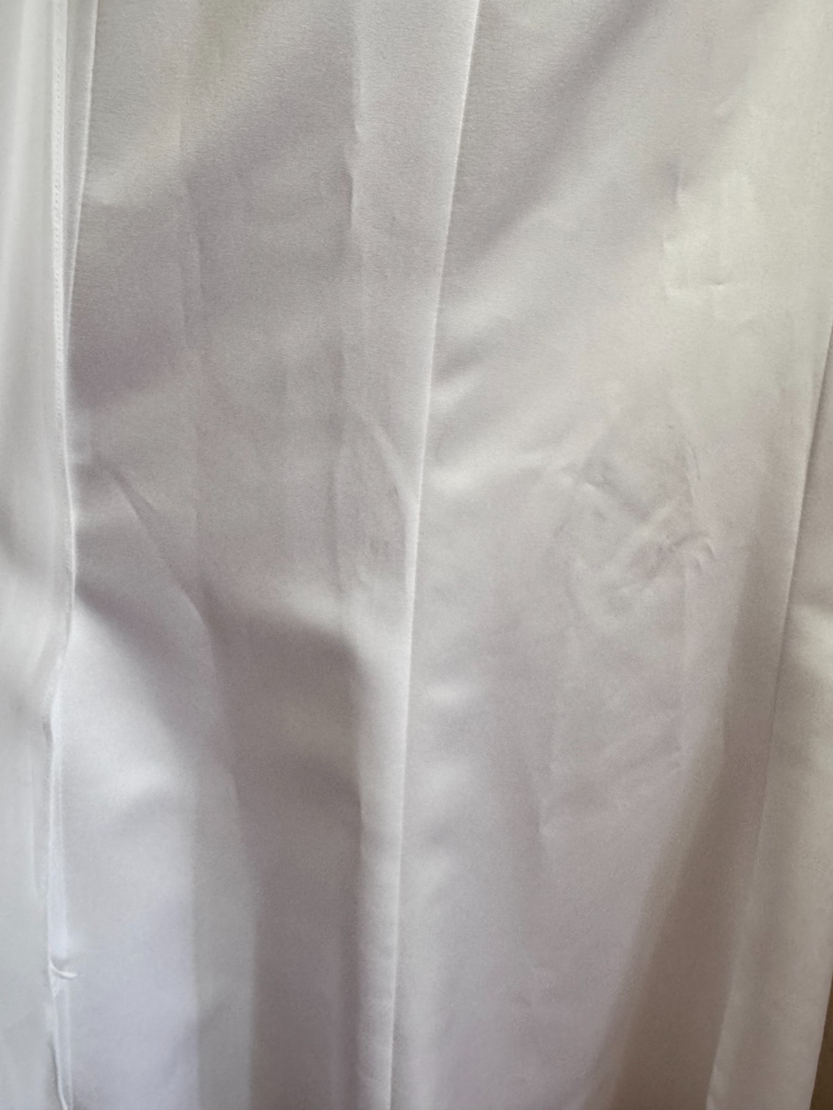Vintage 90s/00s Alfred Angelo White Minimalist Dress/Gown w/Back Bow Detail