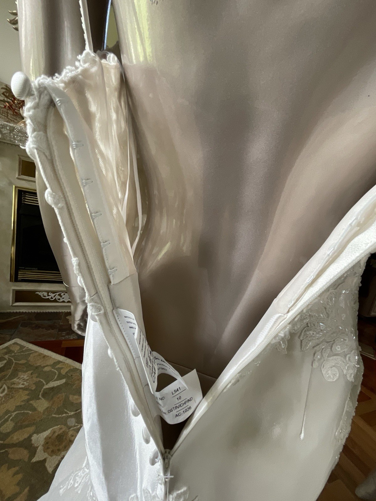Allure Bridal Wedding Dress L541 Beaded Dress Storage Bag Incl. Size 10- NEW