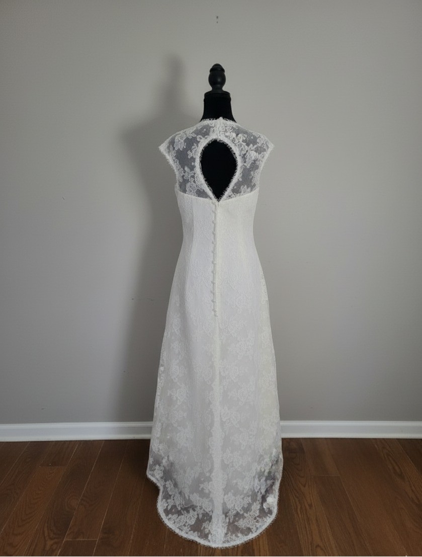 White Bridal Wedding Dress – Size 4 – NWT – Lady Juliets Handmade with Love