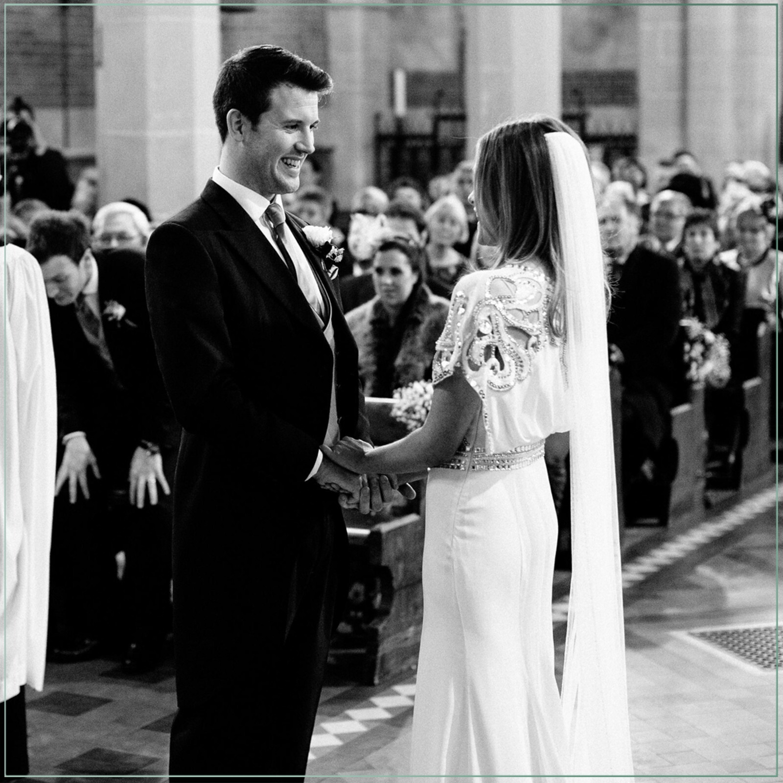 $6900 Temperley London Jean Crystal Embellished Art Deco Runway Bridal Gown