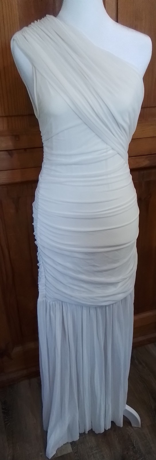 Wedding Dress Beach/Informal/Destination Lightweight Stretchy 1 Shoulder Chiffon