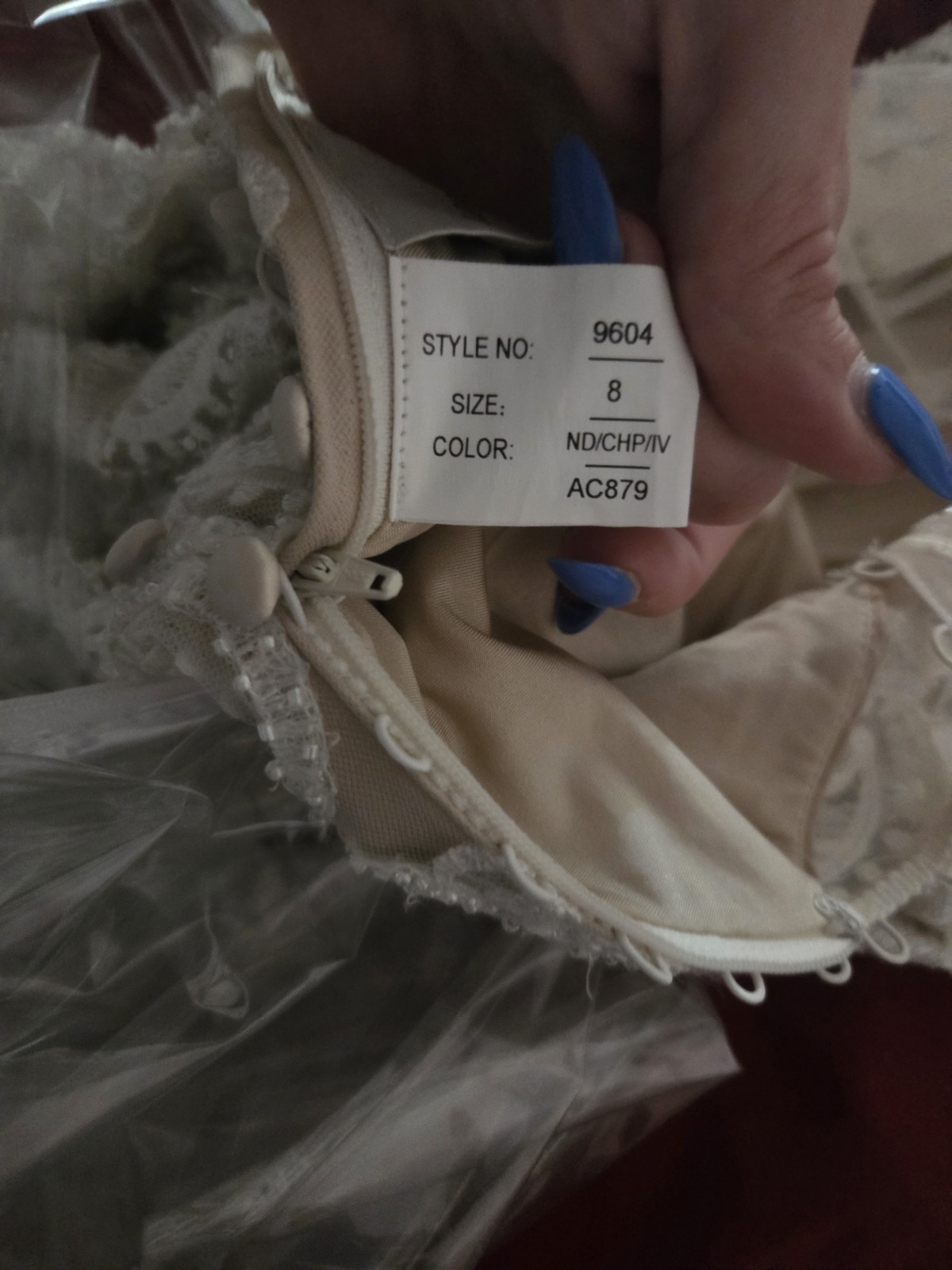 Allure Bridals Lace Wedding Dress Size 8