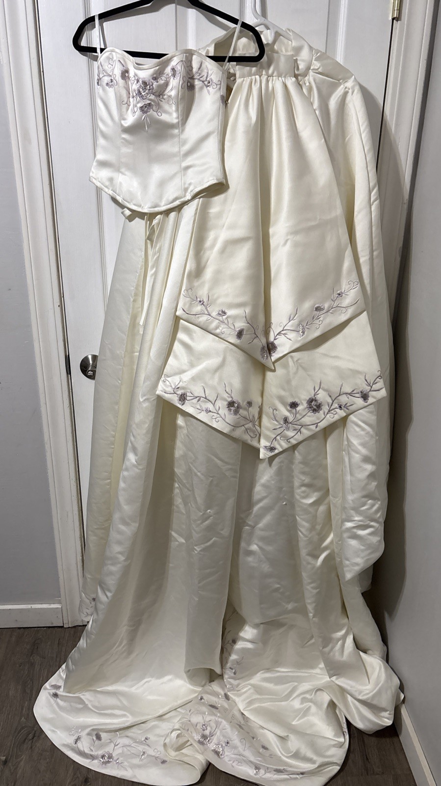 Maggie Sottero Couture Corset Top And Skirt Wedding Dress Ivory 8?Read For Size