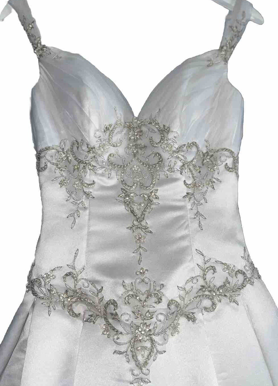 White Corset Style wedding gown