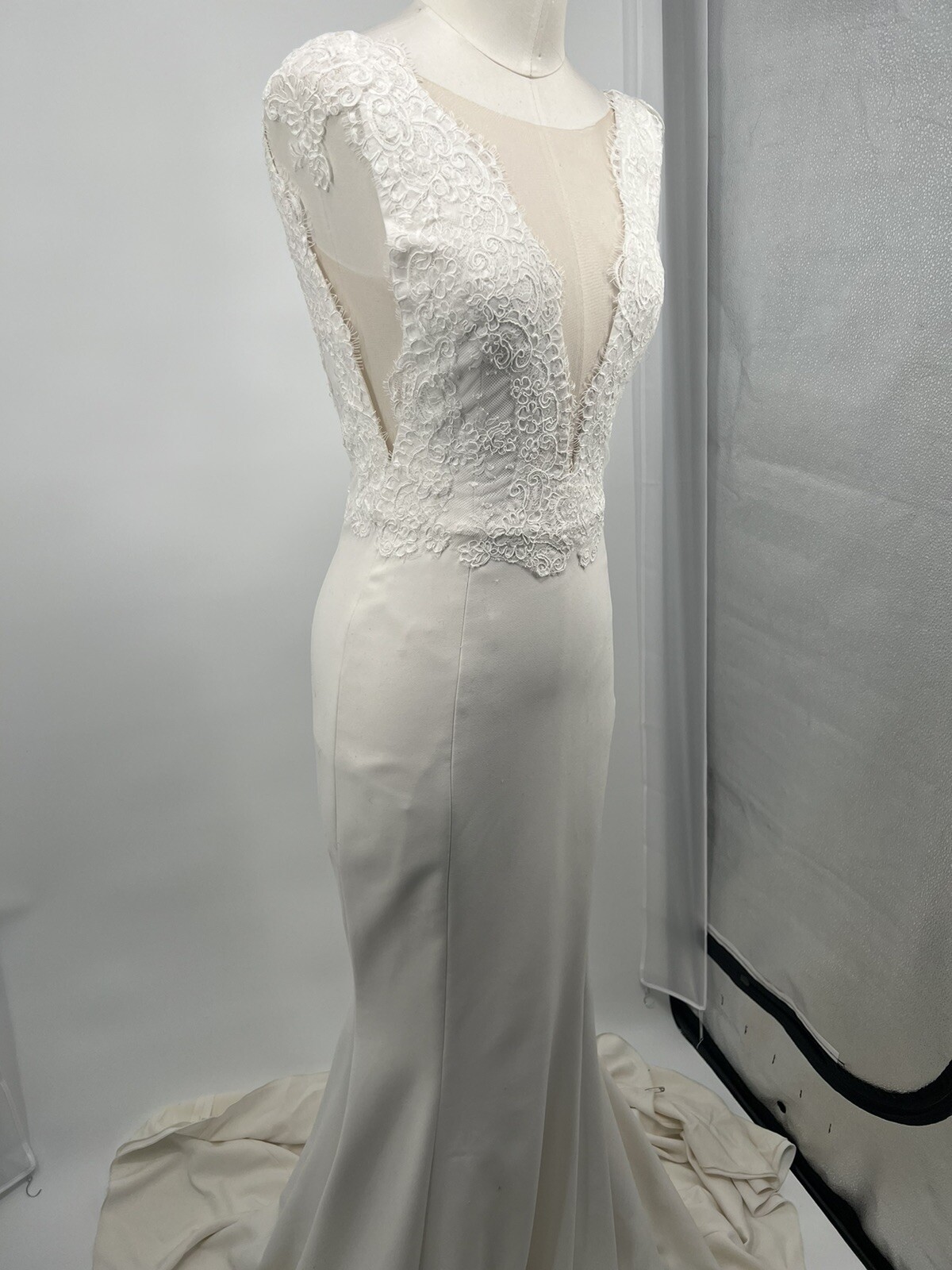 Mermaid Wedding Dresses Appliques Bridal Gowns Beaded Size