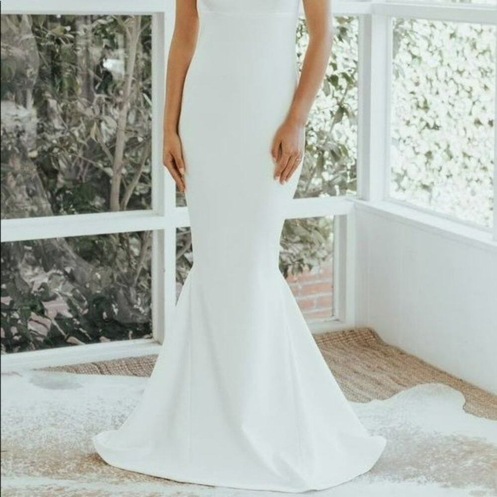 Noel and Jean By Katie May Sophisticate Trumpet Wedding Dress XS Retails 995
