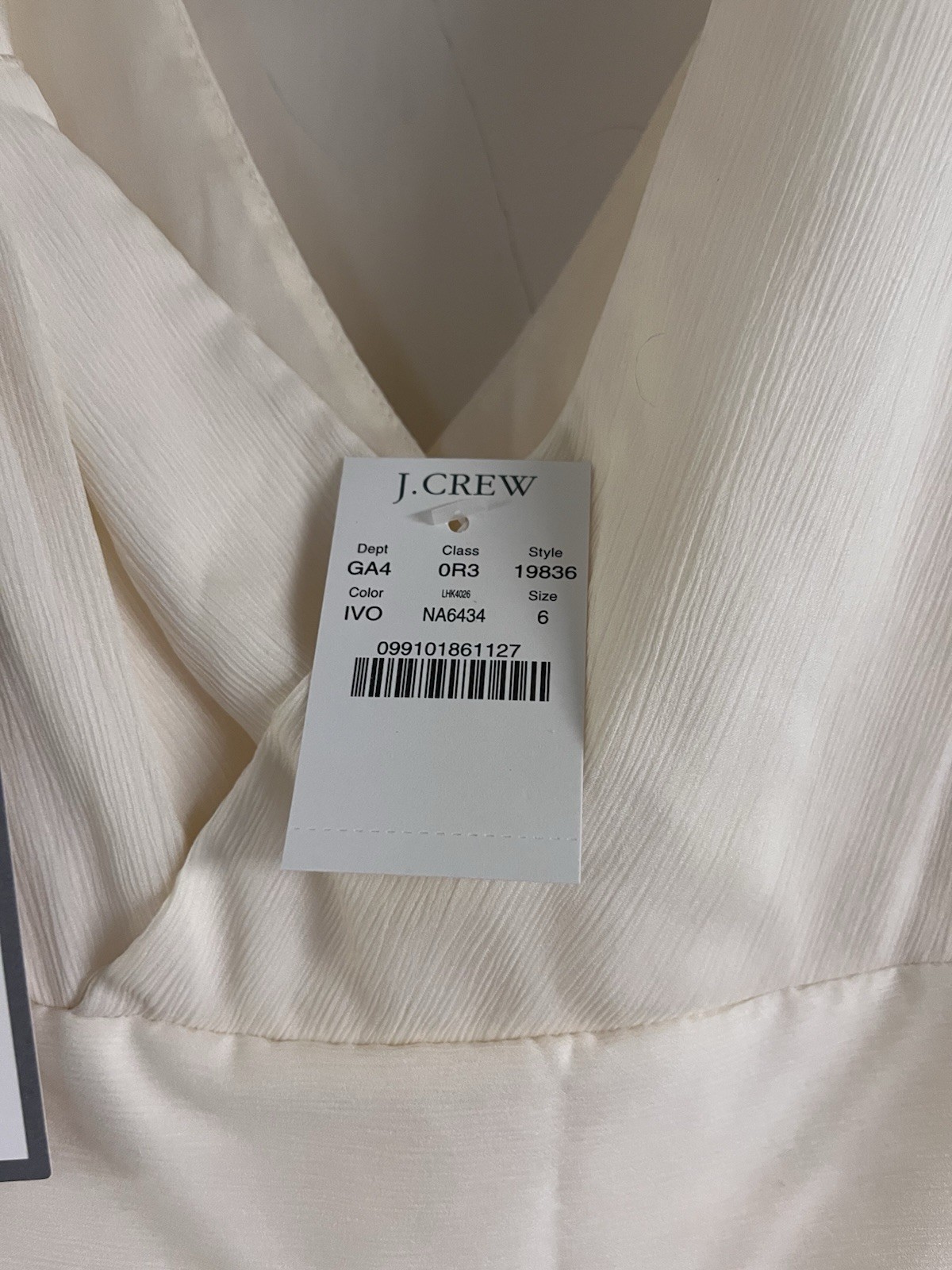 J Crew Bridal/Special Wedding Dress Off-white Size 6 – New with Tags