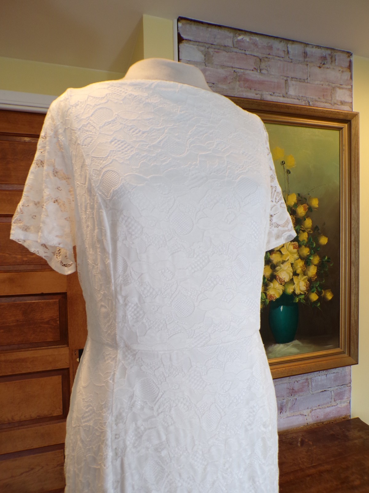 Torrid Ever After Dress Lace A Line High Neck Wedding Gown White Womens Size 14