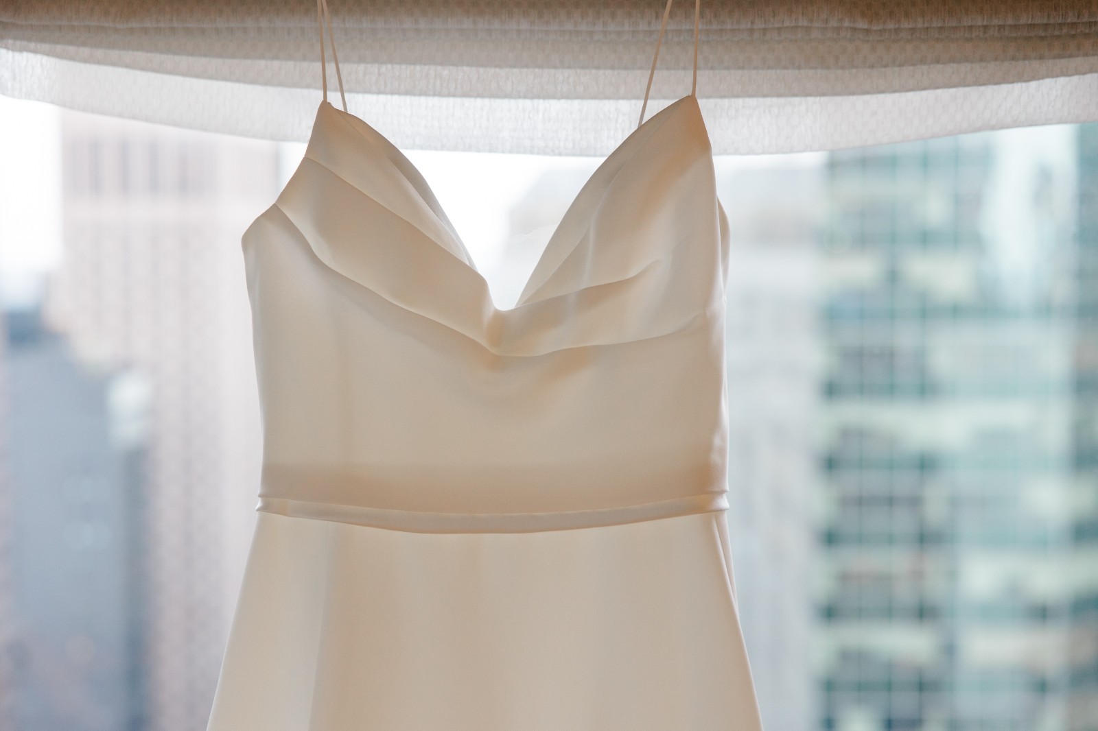 Elegant off-white A-line Floor-Length Ines di Santo “Maelle” Wedding Dress