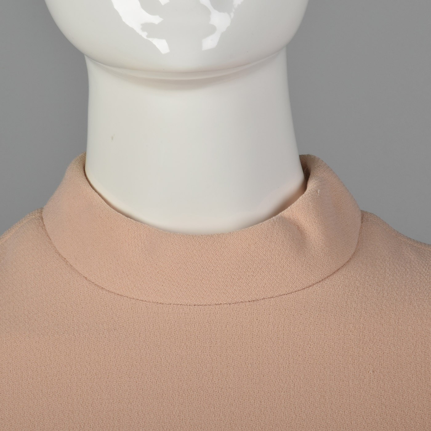 S George Halley Pink Gown Minimalist Blush Wedding Dress Modest Formal 60s VTG