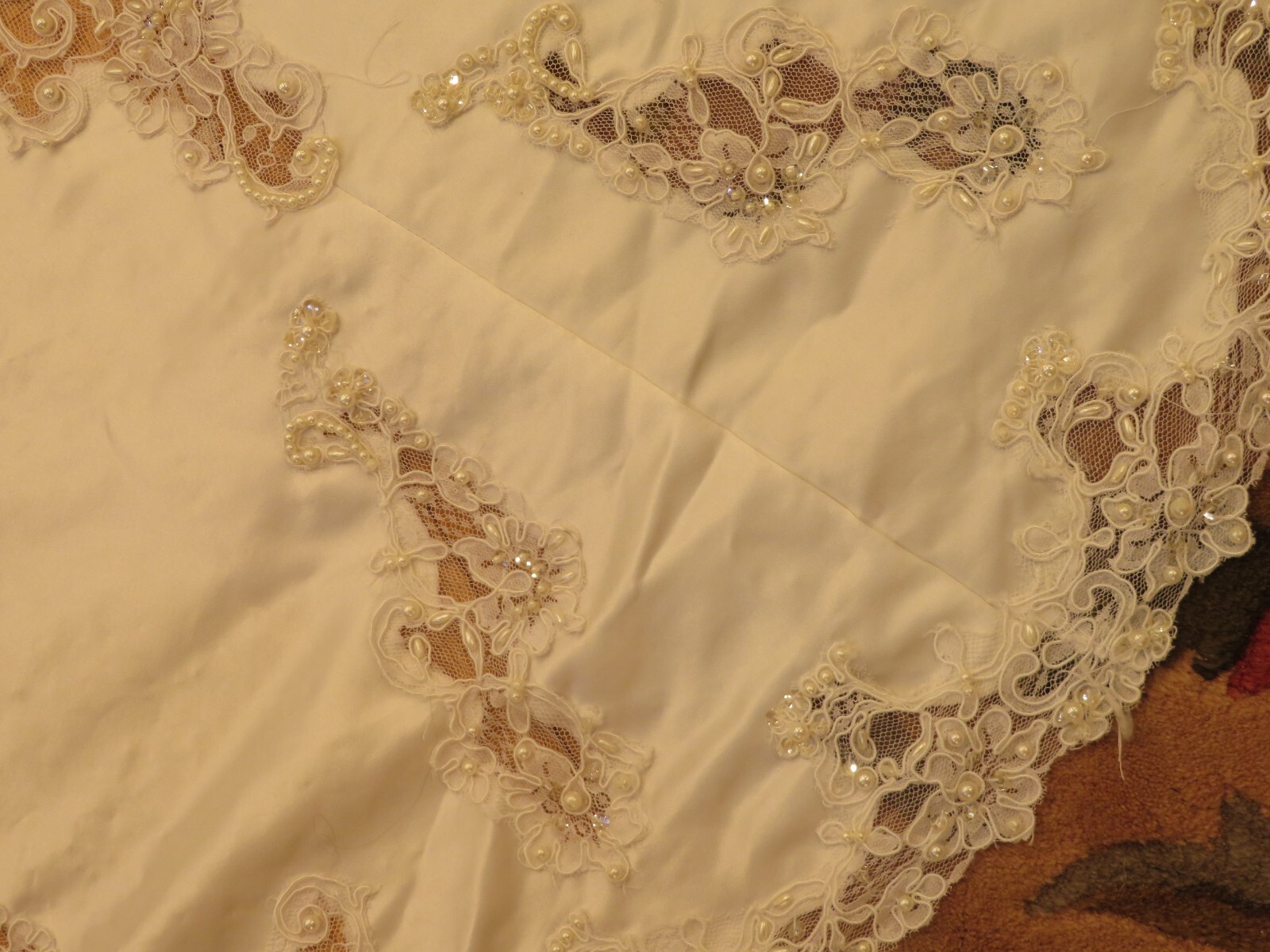 NEW Mori Lee ALENCON LACE Vintage Wedding Dress PRINCESS Gown ROYAL Train WOW