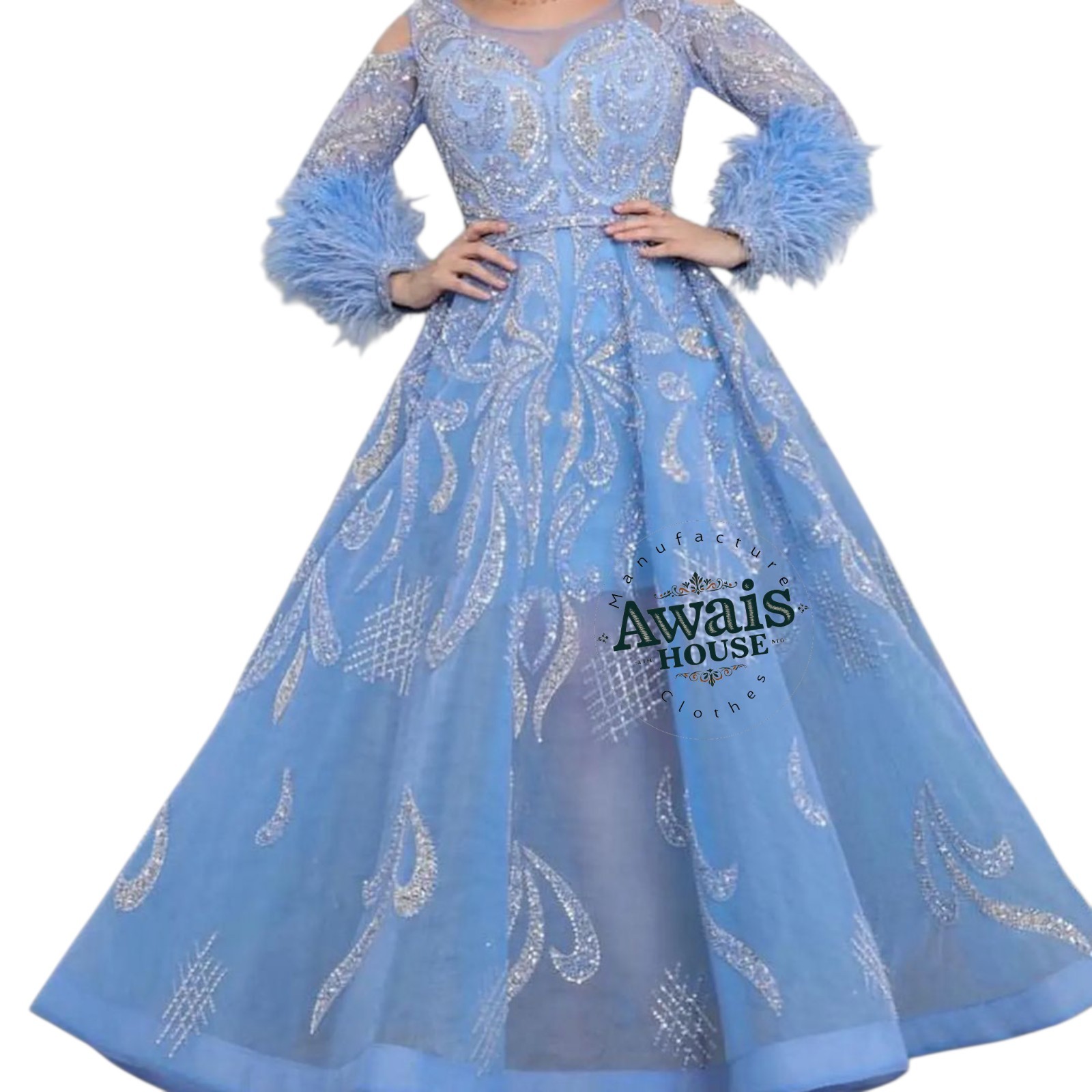 Wedding Promo dress Beading with High quality stone work With hand beading