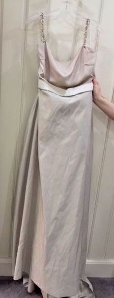 NWT LANVIN Paris $5500 Wedding Dress Ivory Silk Crystal US 12 Fr 46 Gown France