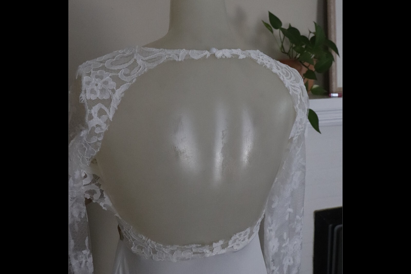 Unbranded See-Through and Lace Wedding Dress – See measurements