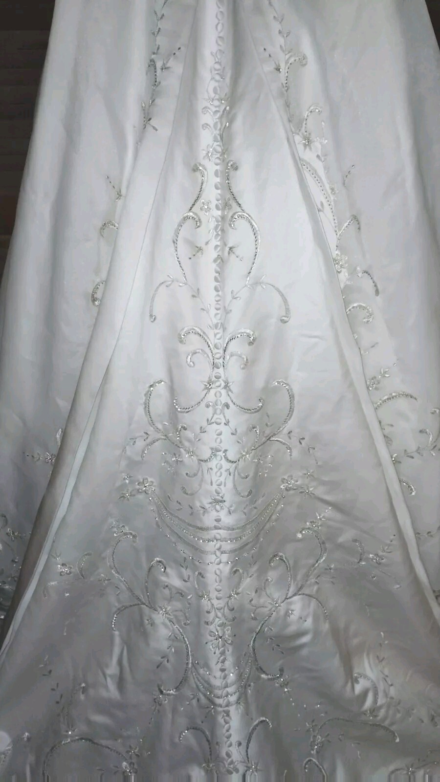 JASMINE HAUTE COUTURE BEADED RHINESTONE WEDDING DRESS BUTTON EXCELLENT PRICE!